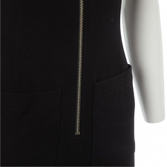 STAUD High Collar Zip Up Cropped Jumpsuit in Black S - Picture 6 of 16